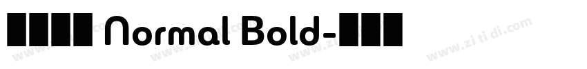 未來熒黑 Normal Bold字体转换